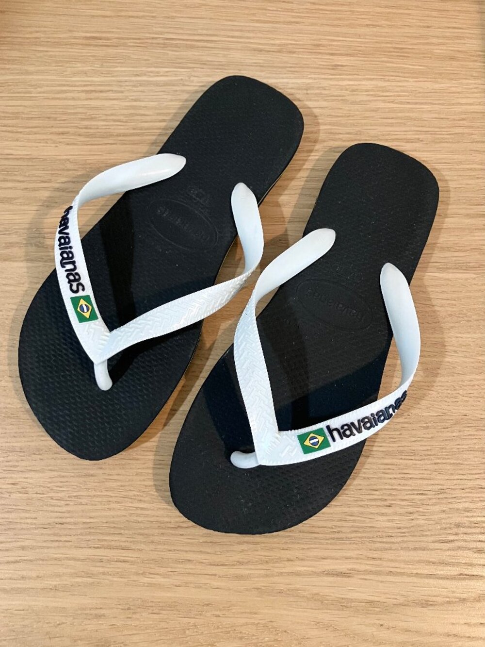 Havaianas Black White Mix Flip Flop Sandals 7/8